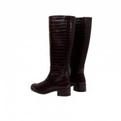 Botas Planas Mujer Wonders 1808 Marron