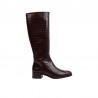 Botas Planas Mujer Wonders 1808 Marron