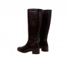 Botas Planas Mujer Wonders 1808 Marron