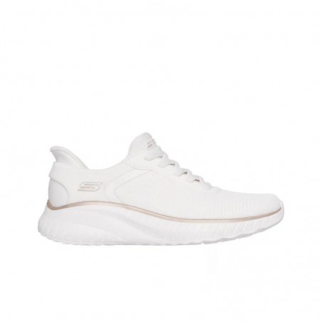 Sneakers Mujer Skechers Bobs Squad Chaos Blanco-Oro