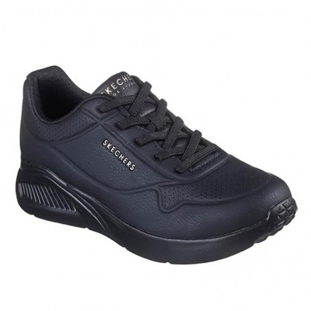 Sneakers Mujer Skechers Uno Lite-Lite Work Negro-Negro