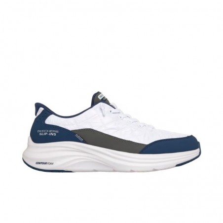 Sneakers Hombre Skechers Contour Foam - Cozy Fit Blanco-Azul