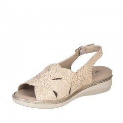 Sandalias Planas Mujer Pitillos 5581 Oro