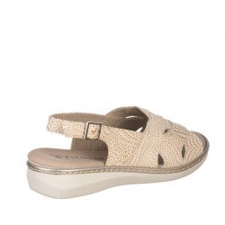 Sandalias Planas Mujer Pitillos 5581 Oro