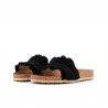 Sandalias Planas Mujer Verbenas Rocio Negro