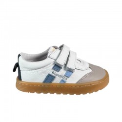 Barefoot Niño Blanditos By Crio's Lisboa Blanco-Azul