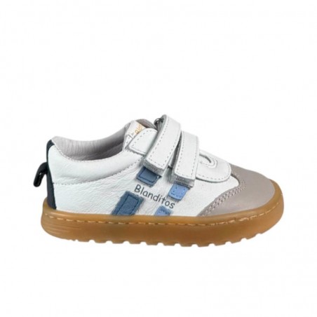 Barefoot Niño Blanditos By Crio's Lisboa Blanco-Azul