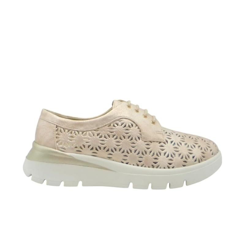 Zapatos Casual Mujer Pitillos 11091 Oro