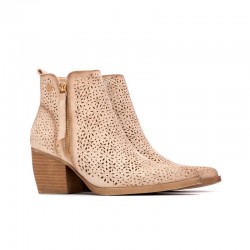 Botines de Tacón Mujer XTI 145037 Beig