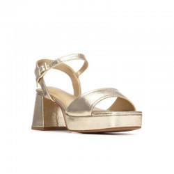 Sandalias de Tacón Mujer XTI 145137 Oro