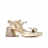 Sandalias de Tacón Mujer XTI 145137 Oro