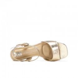Sandalias de Tacón Mujer XTI 145137 Oro