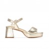 Sandalias de Tacón Mujer XTI 145137 Oro