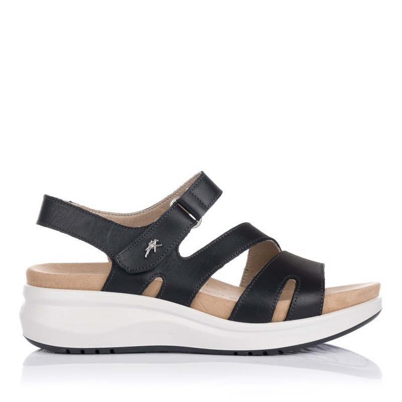 Sandalias Planas Mujer Fluchos F1478 Negro