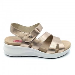 Sandalias Planas Mujer Fluchos F1478 Oro