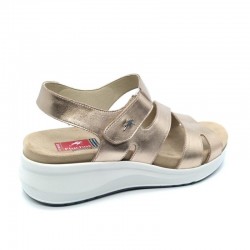 Sandalias Planas Mujer Fluchos F1478 Oro