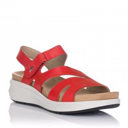 Sandalias Planas Mujer Fluchos F1478 Rojo