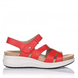 Sandalias Planas Mujer Fluchos F1478 Rojo