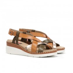 Cuñas Mujer Fluchos F2135 Cuero