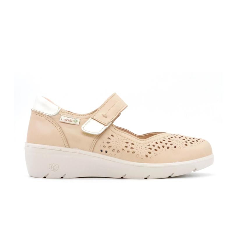 Zapatos Casual Mujer Laura Azaña 26814 Beig
