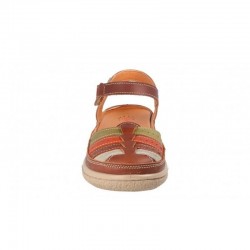 Sandalias Planas Mujer Laura Azaña 11985 Cuero