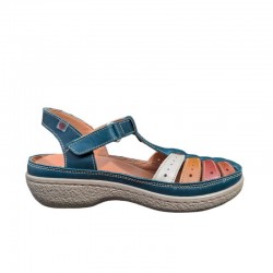 Sandalias Planas Mujer Laura Azaña 11985 Marino