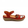 Sandalias Planas Mujer Laura Azaña 11985 Rojo