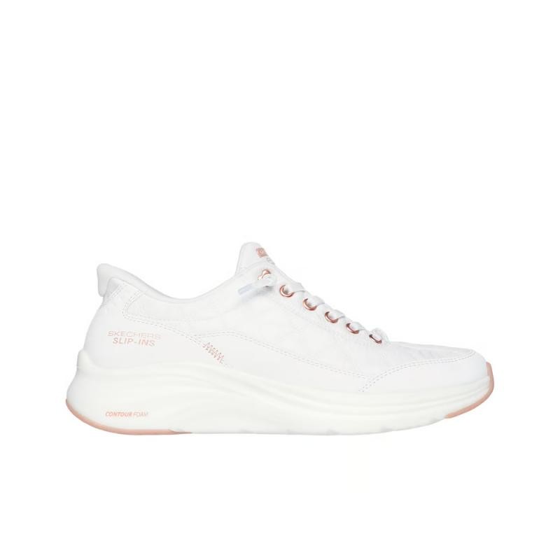 Sneakers Mujer Skechers Contour Foam - Cozy Fit Golder Blanco
