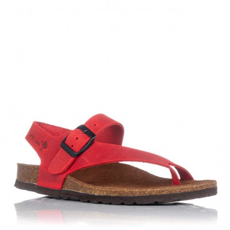 Sandalias Planas Mujer Inter-Bios 7162 Rojo