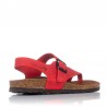 Sandalias Planas Mujer Inter-Bios 7162 Rojo