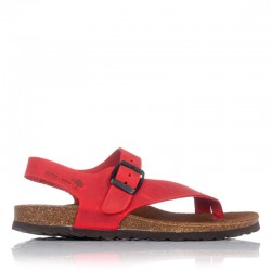 Sandalias Planas Mujer Inter-Bios 7162 Rojo