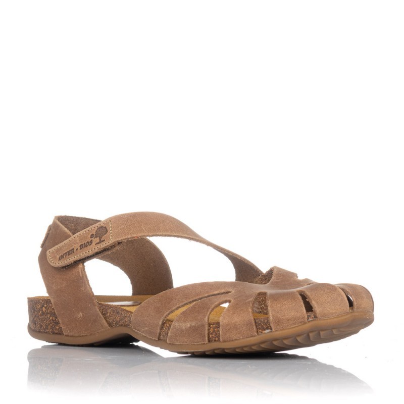 Sandalias Planas Mujer Inter-Bios 4456 Beig