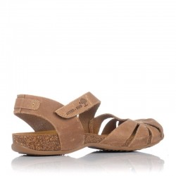 Sandalias Planas Mujer Inter-Bios 4456 Beig