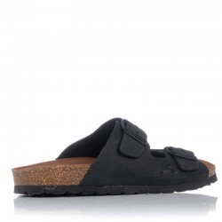 Sandalias Planas Mujer Inter-Bios 7206 Negro