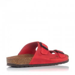 Sandalias Planas Mujer Inter-Bios 7206 Rojo