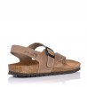 Sandalias Planas Mujer Inter-Bios 7162 Taupe