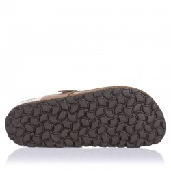 Sandalias Planas Mujer Inter-Bios 7162 Taupe