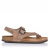 Sandalias Planas Mujer Inter-Bios 7162 Taupe