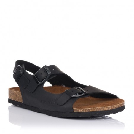 Sandalias Planas Mujer Inter-Bios 7112 Negro