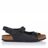Sandalias Planas Mujer Inter-Bios 7112 Negro