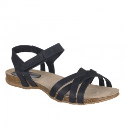 Sandalias Planas Mujer Inter-Bios 4486 Negro