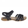 Sandalias Planas Mujer Inter-Bios 4486 Negro