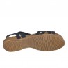 Sandalias Planas Mujer Inter-Bios 4486 Negro
