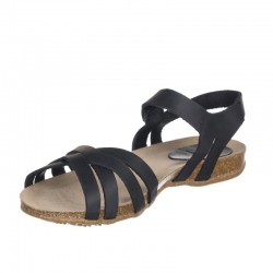 Sandalias Planas Mujer Inter-Bios 4486 Negro