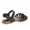 Sandalias Planas Mujer Inter-Bios 4486 Negro