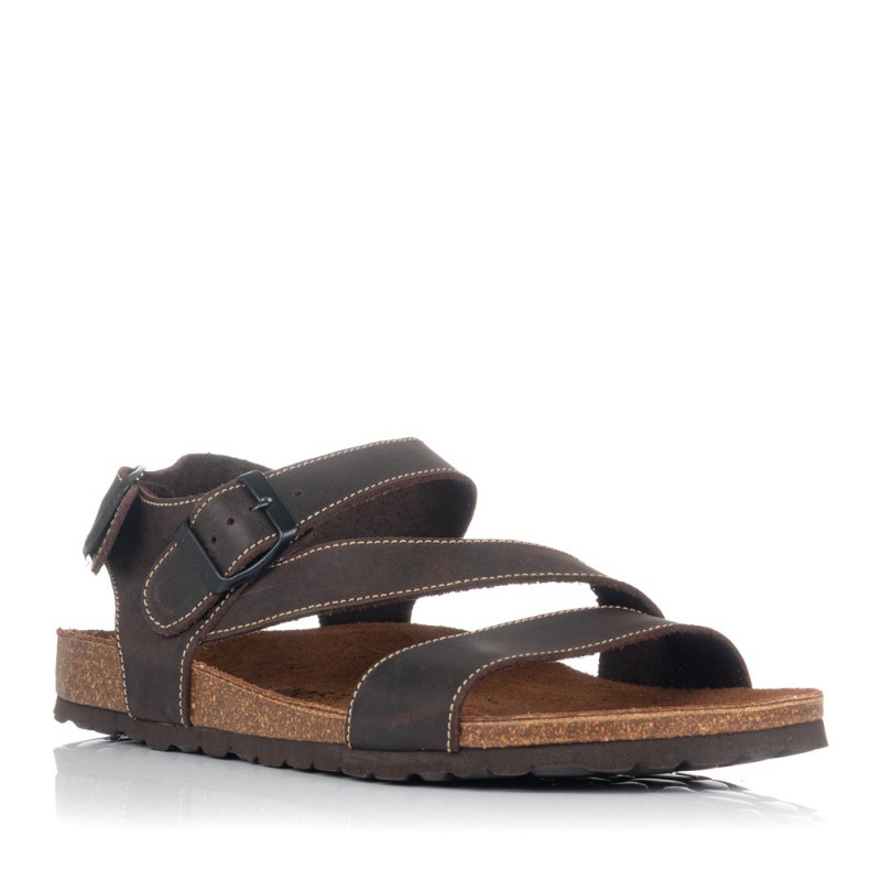 Sandalias Planas Hombre Inter-Bios 9557 Marron