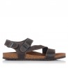 Sandalias Planas Hombre Inter-Bios 9557 Marron