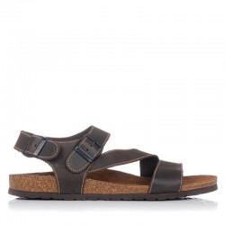 Sandalias Planas Hombre Inter-Bios 9557 Marron