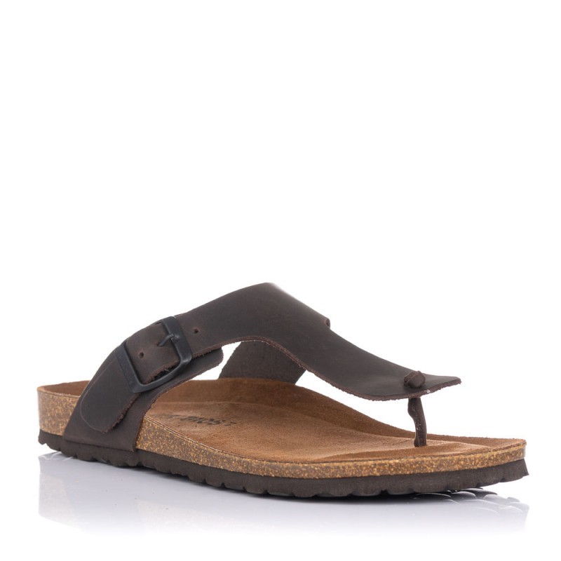 Sandalias Planas Hombre Inter-Bios 9510 Marron
