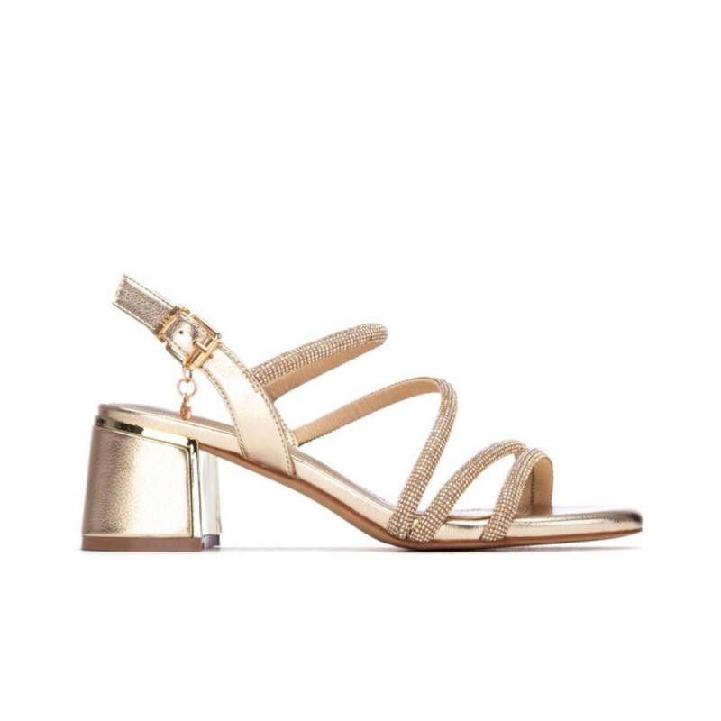 Sandalias de Tacón Mujer XTI 145260 Oro